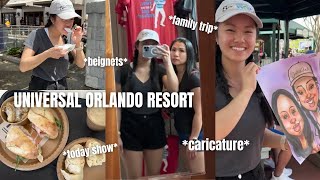 UNIVERSAL STUDIOS VLOG 🎢 Spring Break, Today Cafe, Caricatures