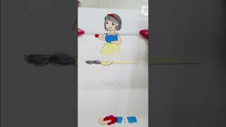 soitan Rani vs snow white in aper folding art #papercraft#cartoon#funny#comedy#art#drawing