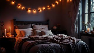 cozy & moody fall bedroom ambience ✦ rain & thunder