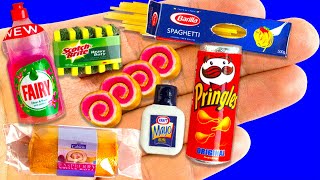 35 MINIATURE FOOD & THINGS IDEAS TO DIY | Spaghetti, Egg Tray, Princles Potato Chips and more !!!