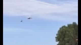 OSH Fatal Disaster. Gyro Hits Heli- Actual Footage.