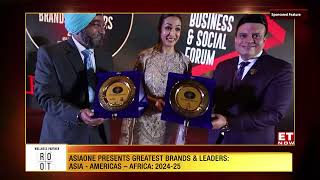 AsiaOne Magazine Greatest Brands & Leaders 2024-25 India Edition broadcasted on 26th Oct 2024 ET NOW