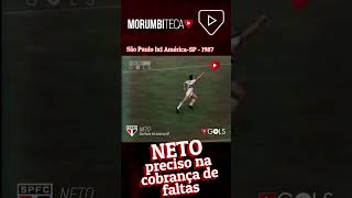 NETO, cobrança de falta perfeita!.🔴⚪⚫ #golsdosaopaulofc #lancesdotricolor #melhoresmomentosdospfc