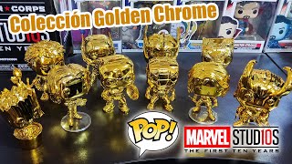 Colección Marvel Golden Chrome | 10 vengadores dorados | Metalhero Geek