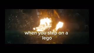 when you step on a lego