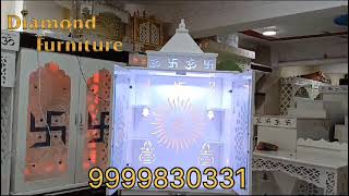 wooden mandir // customize mandir // corian mandir