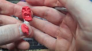 Sculpting a troll head