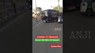 Anantapur To Vijayawada Balaji Eicher BS6 Bus #shorts #buslover #bus #ytshorts