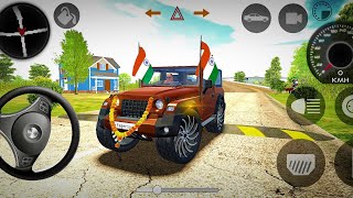 Indian vehicle simulator 3D game ki video | top car game | THAR 4x4 @indian fs king