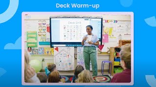 Quick Look: First Grade Letter Warm-Up with Flash Cards