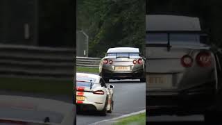 Nissan GT-R & GT4 RS at the Nürburgring Nordschleife!!  #nürburgring #touristenfahrten #shorts