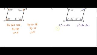 U8D1- Properties of Parallelograms