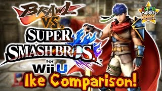 SMC: Brawl vs. Smash Bros. Wii U - Ike Moveset & Model Comparison!