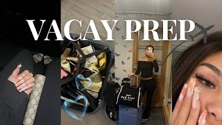 Prepare with me for VACATION | wax, nails, lashes, pack with me etc