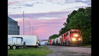 2 SD30ECOs lead Train 281 West Through West Salem Wi