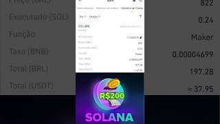 R$200 NESSA MOEDA! VAI RENDER ISSO! #viral #bitcoin #investidor #trader #binance #solana