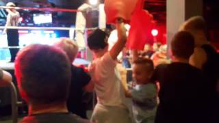 Rhys at wrestling @ Butlins