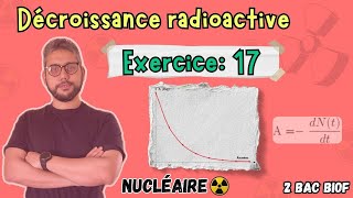 Exercice 17 - l’activité en fonction du temps - Décroissance radioactive ☢️  Nucléaire - 2 BAC BIOF