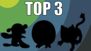 TOP 3 POKEMON SUN & MOON STARTERS! - Pokemon Top 10 List Parody (Gameplay)