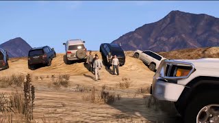 شباب تقع في كارثه في الصحراء لاكن راعي الشاص يفزع لهم |قراند 5 -GTAV