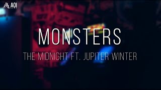 'Monsters' - The Midnight ft. Jupiter Winter (Lyrics)