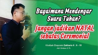 Khotbah Eksposisi Zakharia 6 : 9 - 15 | Minggu, 03 November 2024