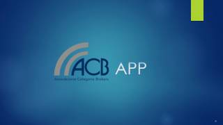 Presentazione App ACB