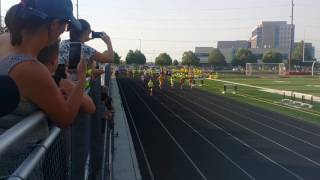 Jersie girl running the 50m