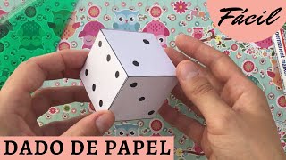 🎲 Cómo hacer un DADO de PAPEL FÁCIL 🎲 - Manualidades - Origami