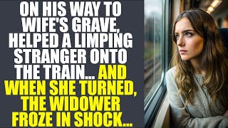 On His Way To Wife's Grave, Helped A Limping Stranger Onto The Train. And When She Turned Around..