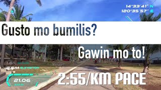 Gusto mo bumilis? Gawin mo to! Train like a kenyan | 2:55/km average pace