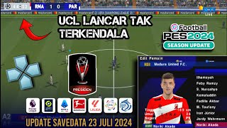 UPDATE SAVEDATA PES PPSSPP TERBARU EFOOTBAL