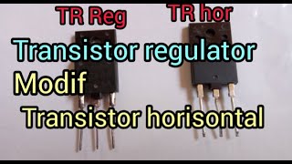 Cara mengganti transistor horisontal dengan transistor regulator #tutorial