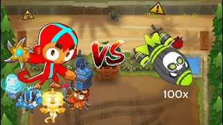 God Boosted Glaives vs 100 ZOMG’s BTD6