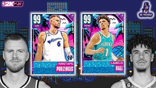 MY FIRST DARK MATTER PULL! 16 BIT PACK OPENING | NBA 2K23 MYTEAM | DARK MATTER PORZINGIS, LAMELO