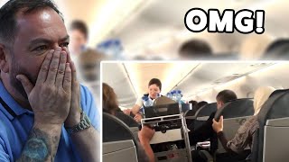 BRITS React to Most Unbelievable Plane Turbulence Caught on Camera