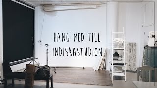 Första dagen i Indiska-studion och BTS när jag fotar!