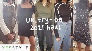 UK YesStyle street style try-on haul 2021 + discount code :D