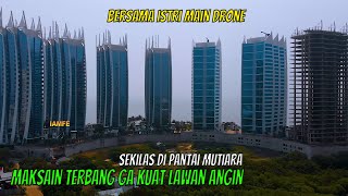 di PANTAI MUTIARA Jakarta Drone View 2021