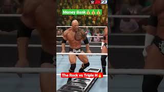 The Rock vs Triple H #shorts #therock #tripleh #wwe2k23