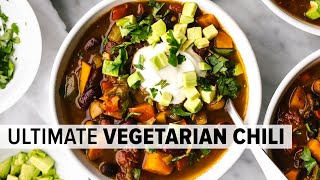 VEGETARIAN CHILI | a healthy, one-pot vegetarian recipe you'll love!