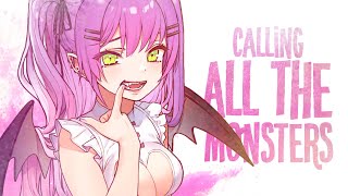 Nightcore - Calling All The Monsters (Lyrics)