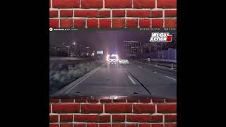 Dash Cam Video Shows Slow Chase Suspect Crash Into A Police Vehicle #news #dallastx #dashcam