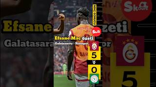 Trendyol Süperlig 5. Hafta Galatasaray 5-0 Çaykur Rizespor maç özeti. #galatasaray #çaykurrizespor