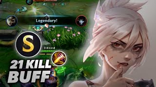 21 KILL NEW BUFF RIVEN IS BROKEN JUNGLE PATCH 5.2 !