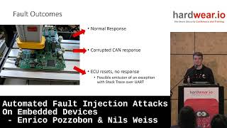 Hardwear.io NL 2023 | Automated Fault Injection Attacks On Embedded Devices - Enrico Pozzobon & Nils