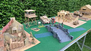 Airfix 1/32 dioramas, Checkpoint, Desert Outpost, Strongpoint and Bamboo House