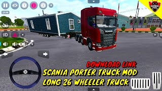 Bus Simulator Indonesia - Scania Long 26 Wheel Truck Mod - Download Link - Android Gameplay FHD 823