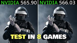 Nvidia Drivers 565.90 vs 566.03 | GTX 1650 - Test in 8 Games