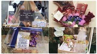 Homemade gift basket ideas |gift hamper|flower bouquet 💐